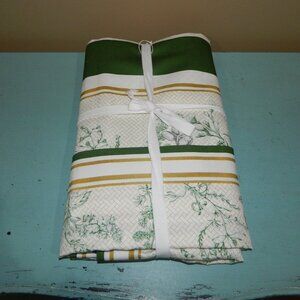 Williams Sonoma Garden Lattice Easter Rabbit Spring Tablecloth 70" X 108"